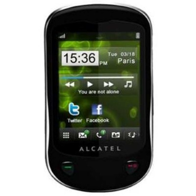 LCD with Touch Screen for Alcatel OT-710A - Black