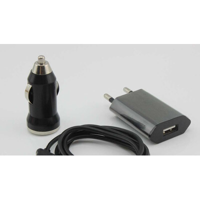 3 in 1 Charging Kit for Jivi JV C300 Flip with USB Wall Charger, Car Charger & USB Data Cable