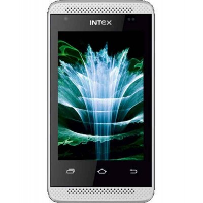 LCD with Touch Screen for Intex Crystal 3.5 - White