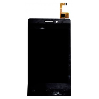 Lcd With Touch Screen For Intex Aqua V4 Silver By - Maxbhi Com