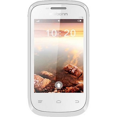 LCD with Touch Screen for Karbonn K78 - White
