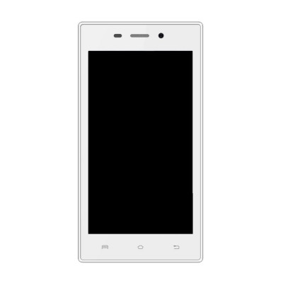 Lcd With Touch Screen For Karbonn A6 Turbo White By - Maxbhi.com