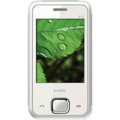 LCD with Touch Screen for Lava C12 - Black