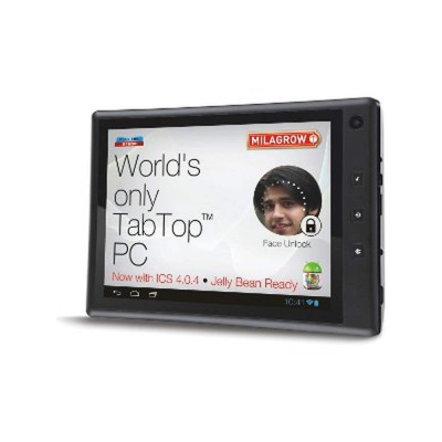 LCD with Touch Screen for Milagrow TabTop 7.4 MGPT04 4GB WiFi and 3G - Black