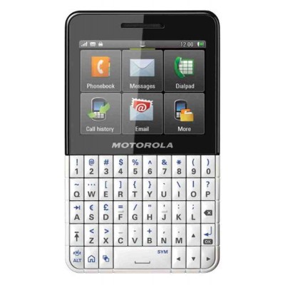 LCD with Touch Screen for Motorola Brea EX119 - White & Black