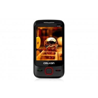 LCD with Touch Screen for Celkon C6060 - Black