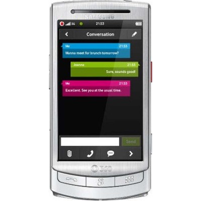 LCD with Touch Screen for Samsung GT-i8320 - White