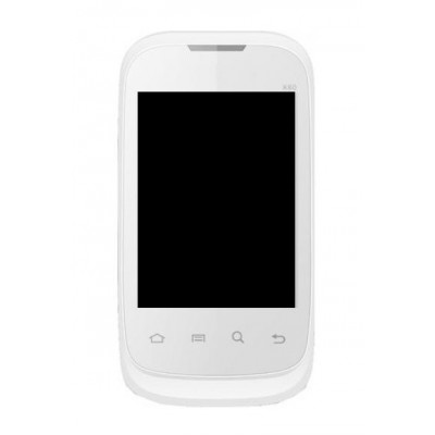 Lcd With Touch Screen For Karbonn K60 White By - Maxbhi.com