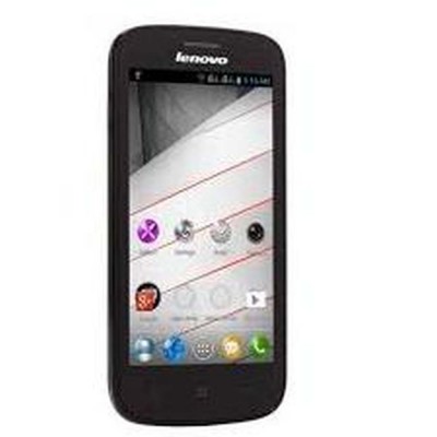 LCD with Touch Screen for Lenovo A760 - Black
