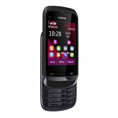 LCD with Touch Screen for Nokia C2-08 - Black