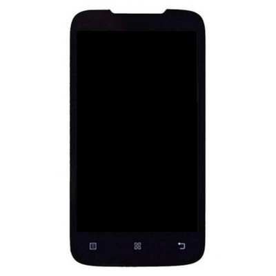 Lcd With Touch Screen For Lenovo A370 Black By - Maxbhi Com