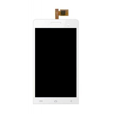 Lcd With Touch Screen For Karbonn A60 White By - Maxbhi.com