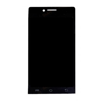 Lcd With Touch Screen For Lava Iris 444 Black By - Maxbhi Com