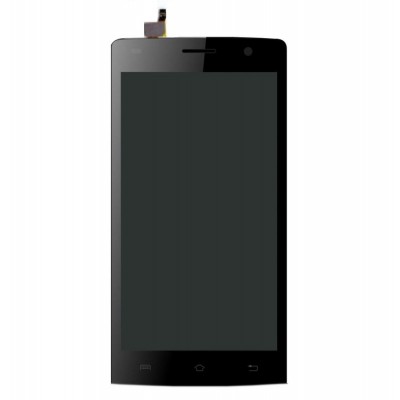Lcd With Touch Screen For Lava Iris Fuel 25 Black By - Maxbhi.com