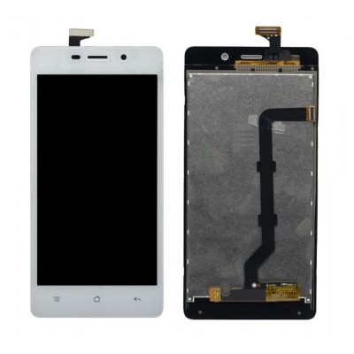 Lcd With Touch Screen For Oppo Joy 3a11 White By - Maxbhi Com