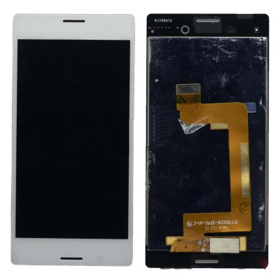 Lcd With Touch Screen For Sony Xperia M4 Aqua Dual Silver By - Maxbhi Com