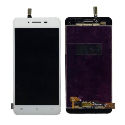Lcd With Touch Screen For Vivo V1 Silver By - Maxbhi Com