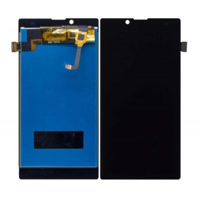 Lcd With Touch Screen For Yu Yuphoria Black Silver By - Maxbhi Com