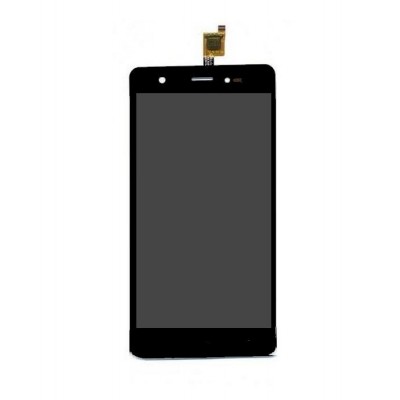Lcd With Touch Screen For Lava P7 Black By - Maxbhi.com