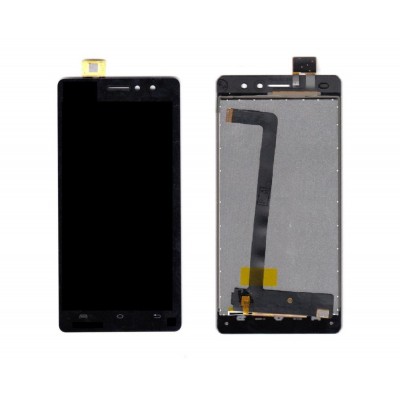Lcd With Touch Screen For Lava X11 Black By - Maxbhi Com