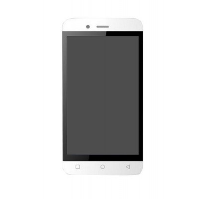 LCD with Touch Screen for Intex Aqua R4 Plus - White by Maxbhi.com