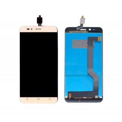 Lcd With Touch Screen For Intex Aqua Trend Silver By - Maxbhi Com