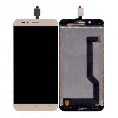 Lcd With Touch Screen For Intex Aqua Trend White By - Maxbhi Com