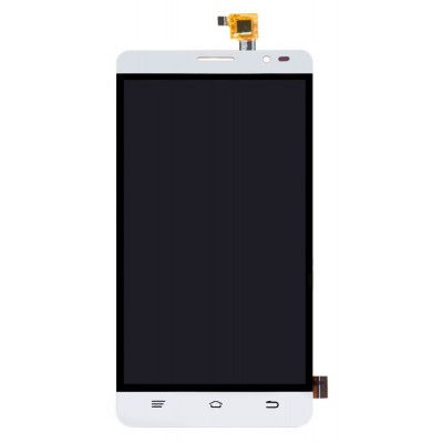 Lcd With Touch Screen For Intex Aqua Slice Ii White By - Maxbhi Com