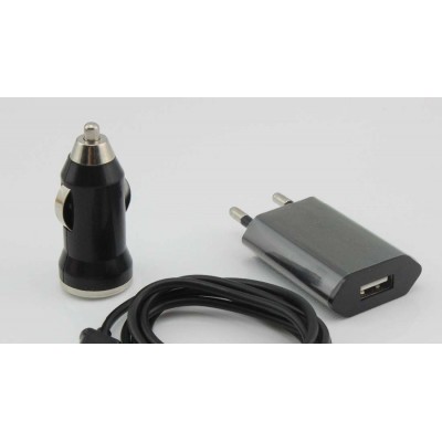 3 in 1 Charging Kit for RK Mobile P500 with USB Wall Charger, Car Charger & USB Data Cable