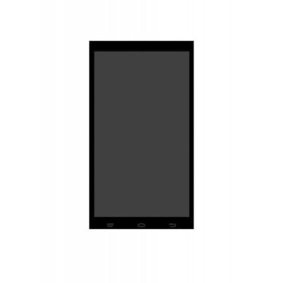 Lcd With Touch Screen For Intex Aqua Q7 Black By - Maxbhi.com