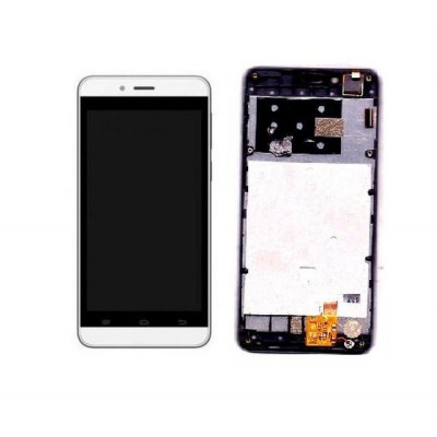 Lcd With Touch Screen For Intex Cloud Cube White By - Maxbhi Com
