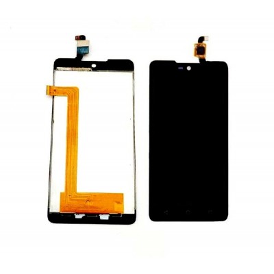 Lcd With Touch Screen For Micromax Canvas Selfie 2 Q340 Black By - Maxbhi Com