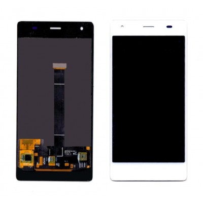 Lcd With Touch Screen For Intex Aqua Ace White By - Maxbhi Com