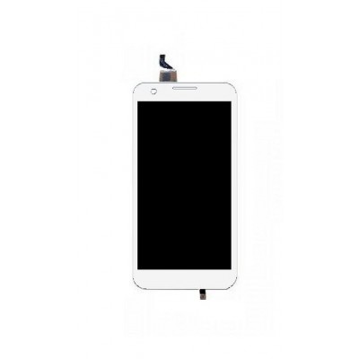 Lcd With Touch Screen For Intex Aqua I6 White By - Maxbhi.com