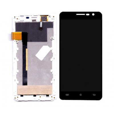 Lcd With Touch Screen For Intex Cloud Crystal 2 5d Black By - Maxbhi Com