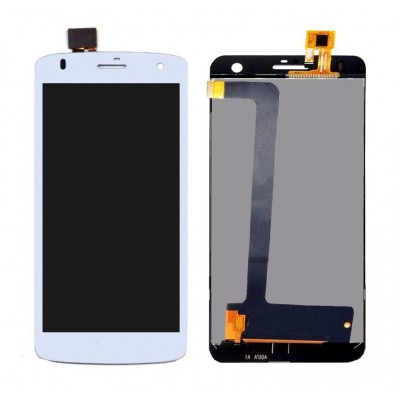 Lcd With Touch Screen For Lava Iris Selfie 50 White By - Maxbhi Com