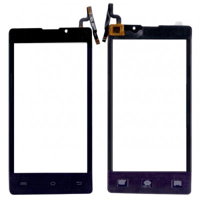 Touch Screen Digitizer For Lava Iris 465 Black By - Maxbhi Com