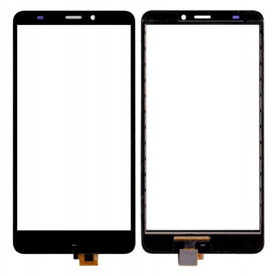 Touch Screen Digitizer For Micromax Canvas Mega 4g Q417 Black By - Maxbhi Com