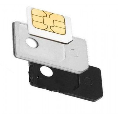 Sim Adapter For Apple iPad Micro Sim to Regular Sim Black & White