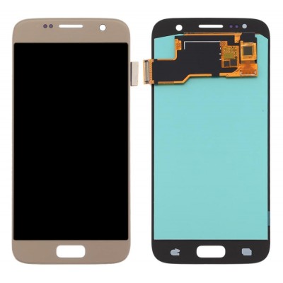 Lcd With Touch Screen For Samsung Galaxy S7 Gold By - Maxbhi Com
