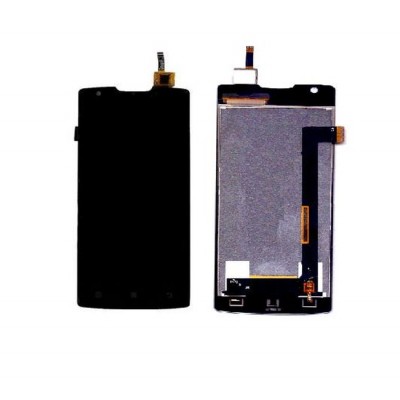 Lcd With Touch Screen For Lenovo A1000 Black By - Maxbhi Com