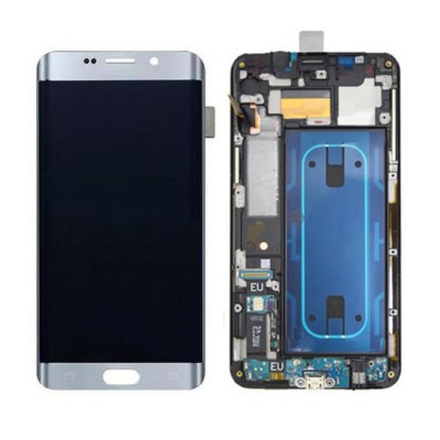 Lcd With Touch Screen For Samsung Galaxy S6 Edge Plus Silver By - Maxbhi Com