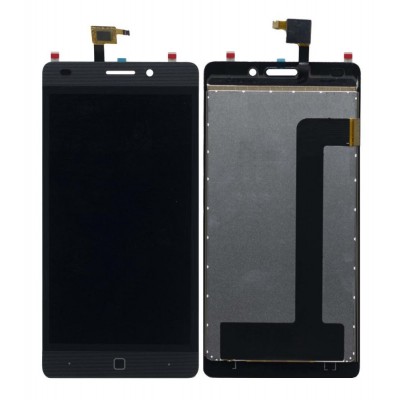 Lcd With Touch Screen For Intex Aqua Super Black By - Maxbhi Com