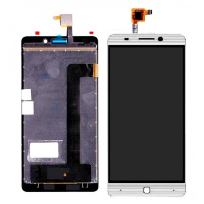 Lcd With Touch Screen For Intex Aqua Super White By - Maxbhi Com