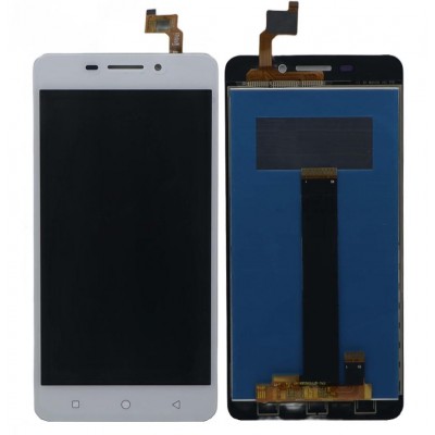 Lcd With Touch Screen For Intex Aqua Star 4g White By - Maxbhi Com