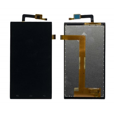 Lcd With Touch Screen For Micromax Canvas Juice 2 Aq5001 Grey By - Maxbhi Com