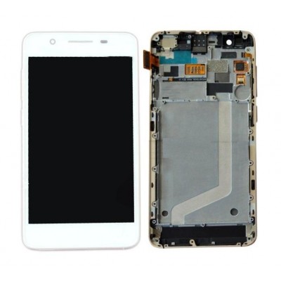 Lcd With Touch Screen For Micromax Canvas Knight 2 E471 White By - Maxbhi Com