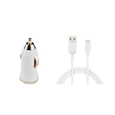Car Charger for Micromax X263 with USB Cable