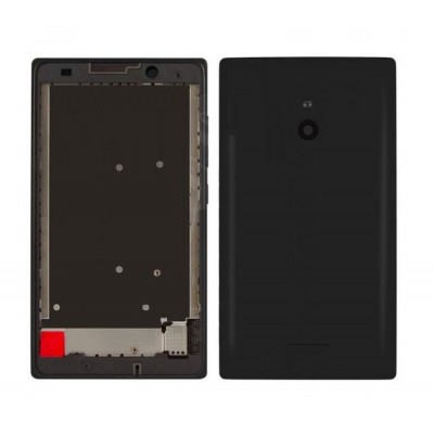 Full Body Housing For Nokia Xl Dual Sim Rm1030 Rm1042 Black - Maxbhi.com