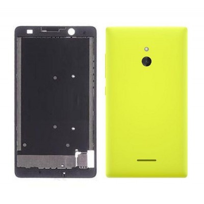 Full Body Housing For Nokia Xl Dual Sim Rm1030 Rm1042 Yellow - Maxbhi.com